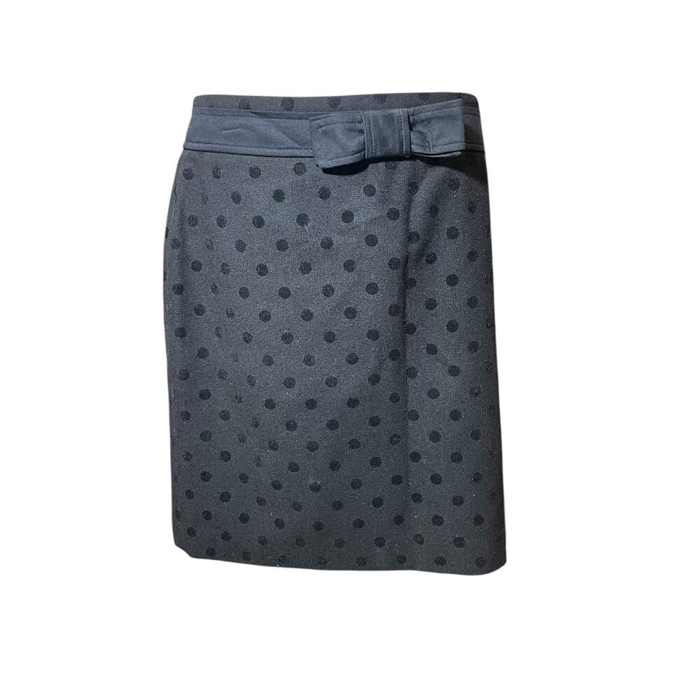 Loft Black Polkadot Short Skirt Size 10P